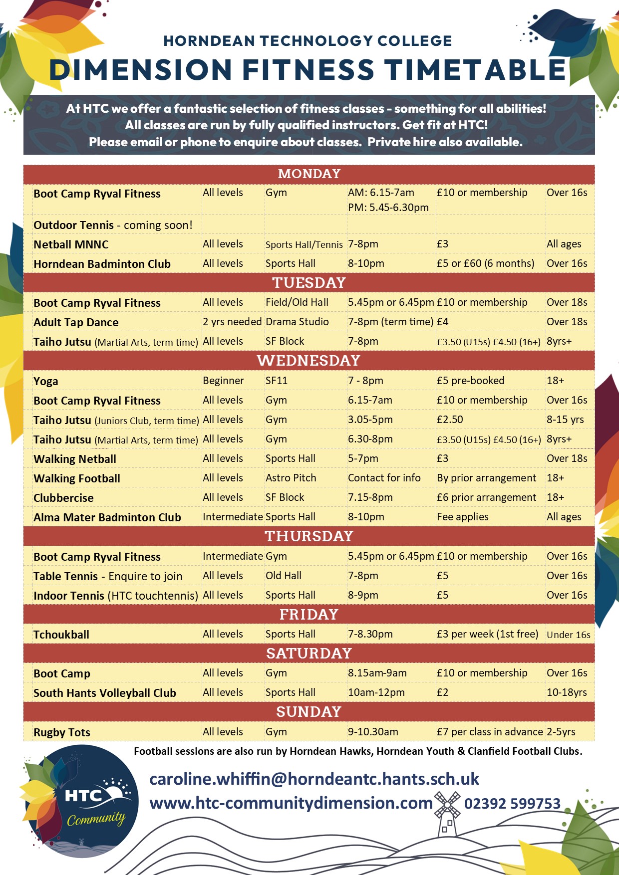 Get Fit @ HTC – Horndean Technology College Community Dimension